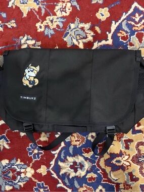 Timbuk2 Black Messenger Bag with Meta Patch
